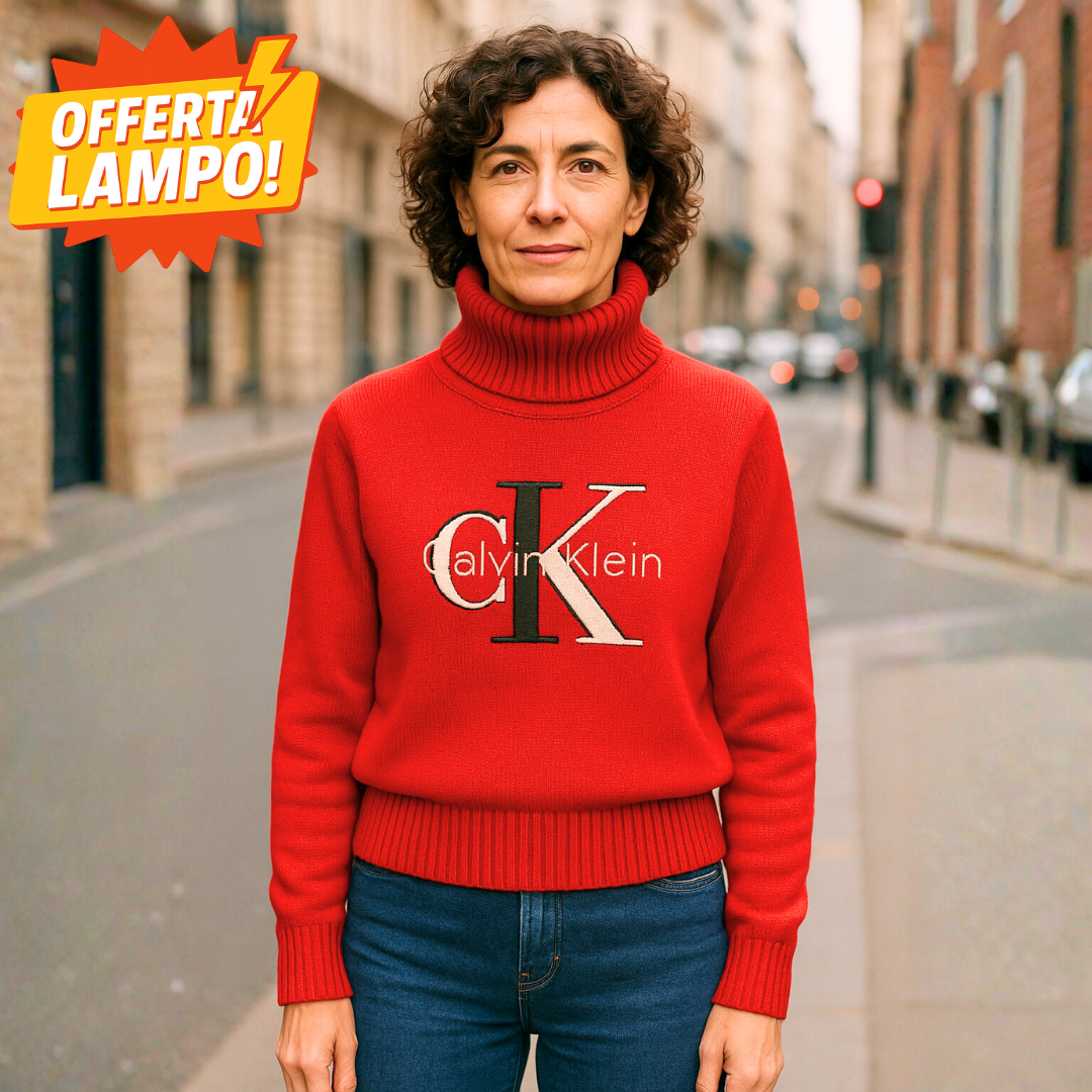 Maglione CK collo alto