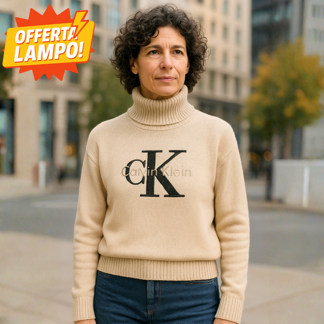 Maglione CK collo alto